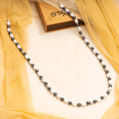 Eykaa Illuminate Ocean: Hematite & White Howlite Unisex Mala Bracelet