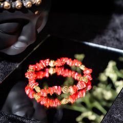 Eykaa Glorious Red Whisper: Red Mother of Pearl Bracelet