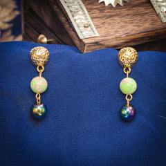 RAINBOW HEMATITE, JASPER. NECKLACES WITH EARRINGS.