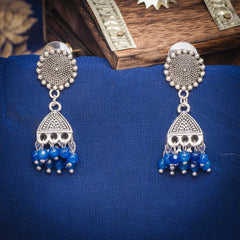 Eykaa Blue Jade Earrings