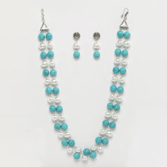 Eykaa Firoza With Korean Pearl Balls Layered Necklace With Earrings  On A White Background.
Eykaa
stone jewellery
womens jewellery
earing for women
bracelet for women
necklace for women
jewellery stores