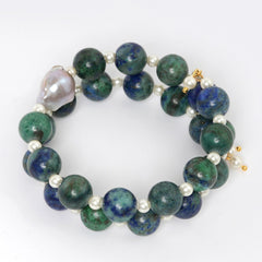 Eykaa Azurite And Freshwater Pearl Bracelet On A White Background.
Eykaa
stone jewellery
womens jewellery
earing for women
bracelet for women
necklace for women
jewellery stores