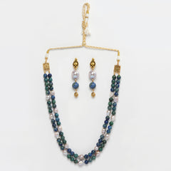 Eykaa Azurite And Freshwater Pearl Necklace With Earrings On A White Background.
Eykaa
stone jewellery
womens jewellery
earing for women
bracelet for women
necklace for women
jewellery stores