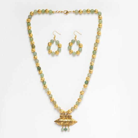 Eykaa Glorious Sanctuary: Green Aventurine & Golden Lava Set