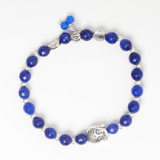 Eykaa Glorious Calm: Navy Blue Jade Bracelet
