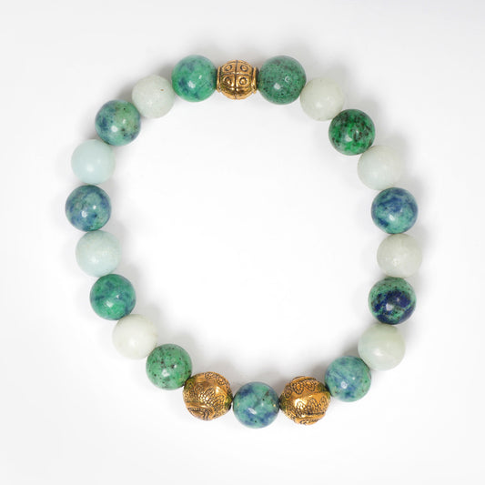 AMAZONITE AND AZURITE BRACELETS
Eykaa
stone jewellery
womens jewellery
earing for women
bracelet for women 
necklace for women 
jewellery stores
