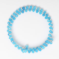 Eykaa Glorious Star: Light Blue Jade Necklace With Earrings