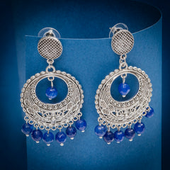 Eykaa Glorious Calm: Navy Blue Jade Earrings
