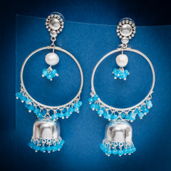Eykaa Glorious Star: Light Blue Jade Earrings