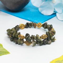 Eykaa Glorious Spirit: Uncut Nephrite Jade Bracelet