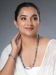 Eykaa Illuminate Serene: Lepidolite & Blue Jade Unisex Bracelet