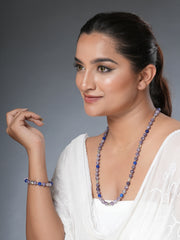 Eykaa Illuminate Serene: Lepidolite & Blue Jade Unisex Bracelet