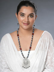 Eykaa Glorious Dynamic: Carnelian, Agate & Hematite Earrings