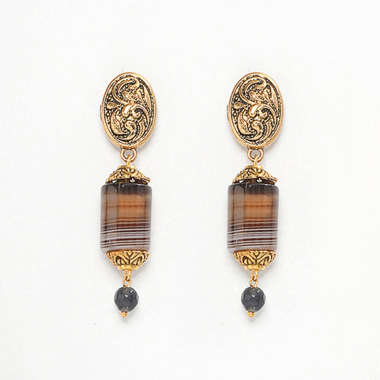 Eykaa Radiant Glow: Hakik Stone Earrings