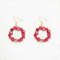 Eykaa Heavenly Radiance: Red Coral Earrings