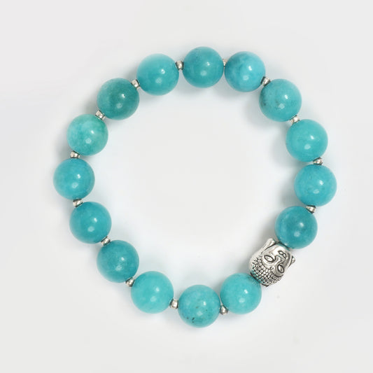 EYKAA BLUE JADE BRACELET with white background