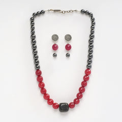 Eykaa Jade With Black Tourmaline And Hematite Necklace With Earrings On A White Background.
Eykaa
stone jewellery
womens jewellery
earing for women
bracelet for women
necklace for women
jewellery stores