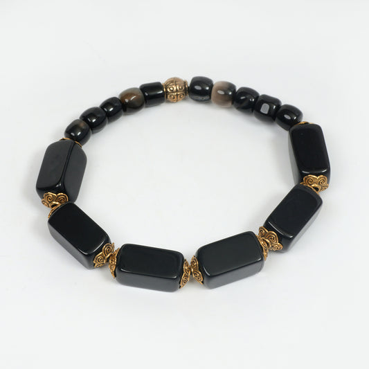 Eykaa Illuminate Twilight: Onyx and Hakik Bracelet
