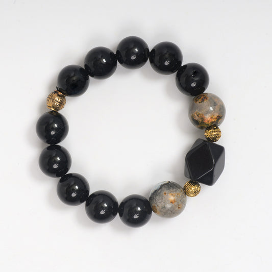 Eykaa Illuminate Trinity: Agate & Onyx Bracelet