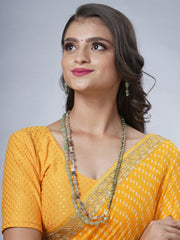 Eykaa Illuminate Symphony: Green Aventurine, Dalmatian & Golden Hematite Necklace