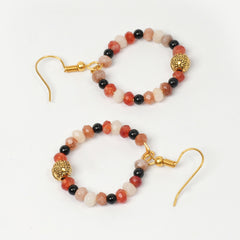 JADE WITH BLACK ONXY EARRINGS