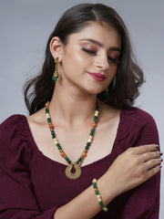 Eykaa Glorious Energy: Jade, Aventurine & Hematite Necklace with Bracelet