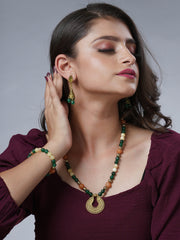 Eykaa Glorious Energy: Jade, Aventurine & Hematite Necklace with Bracelet