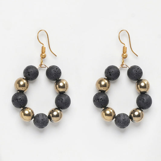 Eykaa LAVA GOLDEN HEMATITE EARRINGS