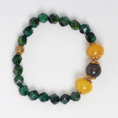 GREEN FACETED TIGER EYE , CRYSOCOLA AND AGATE BRACELET
Eykaa
stone jewellery
womens jewellery
earing for women
bracelet for women
necklace for women
jewellery stores
