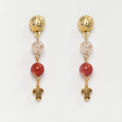 Eykaa CARNELIAN CITRINE EARRINGS