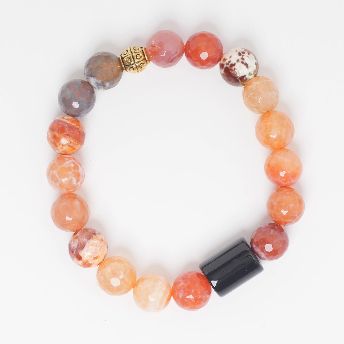 EYKAA AGATE TIGER EYE BRACELET