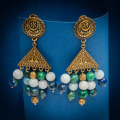 Eykaa Glorious Infinity : Amazonite & Azurite Earrings