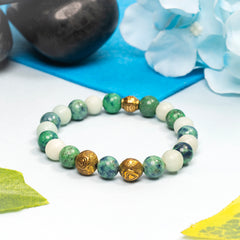 Eykaa Glorious Infinity : Amazonite & Azurite Bracelet