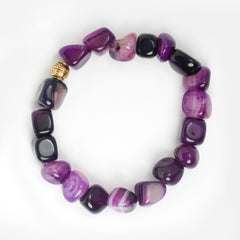 Eykaa Radiant Bliss: Multicolor Indian Agate Bracelet