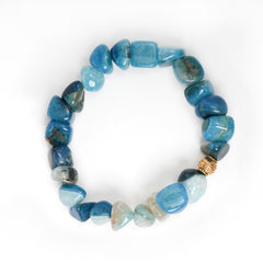 Eykaa Radiant Harmony: Blue Agate Bracelet