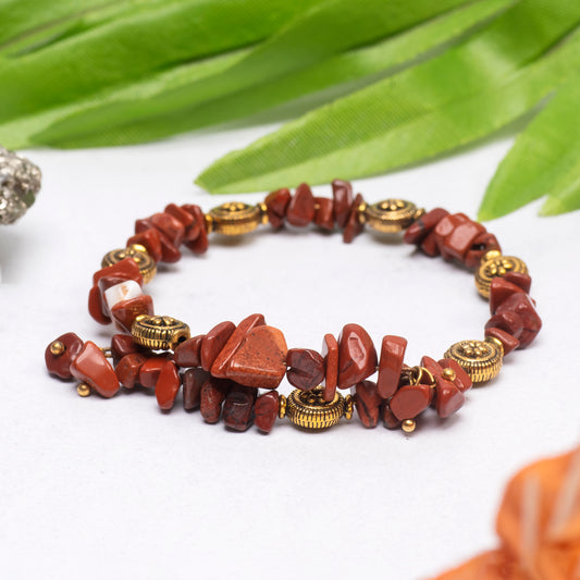 Eykaa Glorious Essence : Red Jasper Bracelet