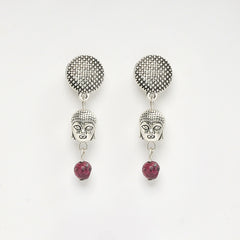 EYKAA PINK DALMATIAN EARRINGS