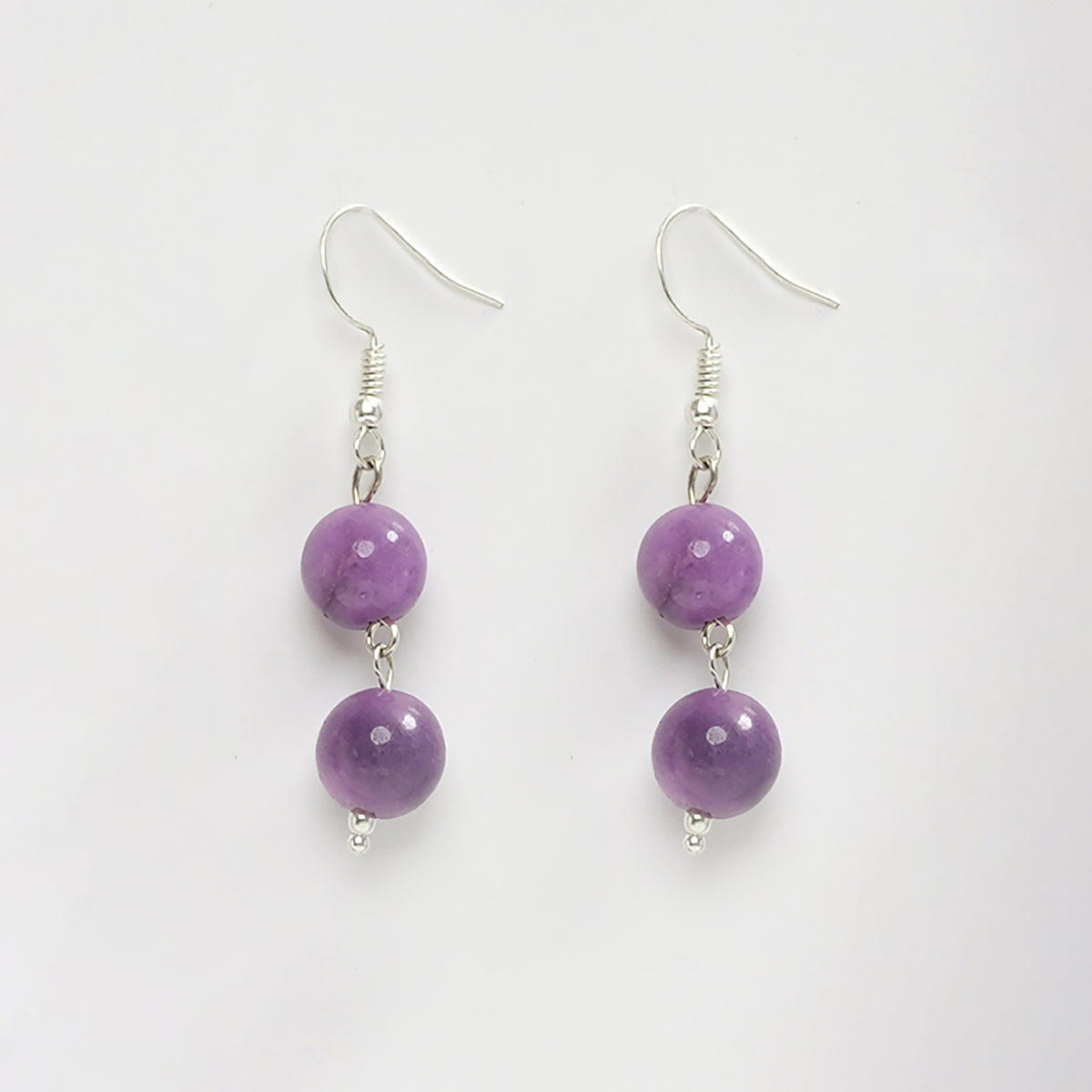 EYKAA PURPLE JADE EARRINGS