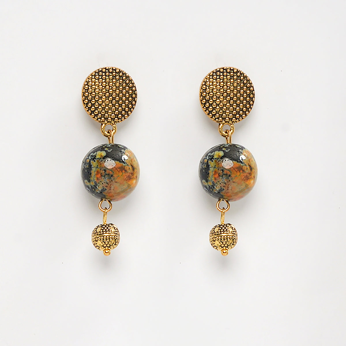 Eykaa Illuminate Trinity: Agate & Onyx Earrings