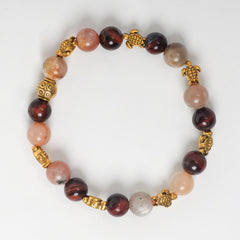 MOONSTONE, RED TIGER EYE BRACELET