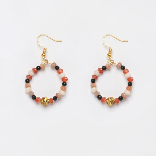 JADE WITH BLACK ONXY EARRINGS