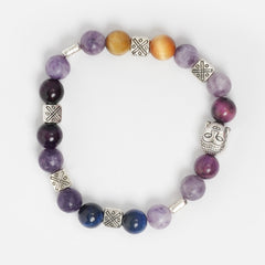 Eykaa LAPIDOLITE AND RAINBOW TIGER EYE BRACELET