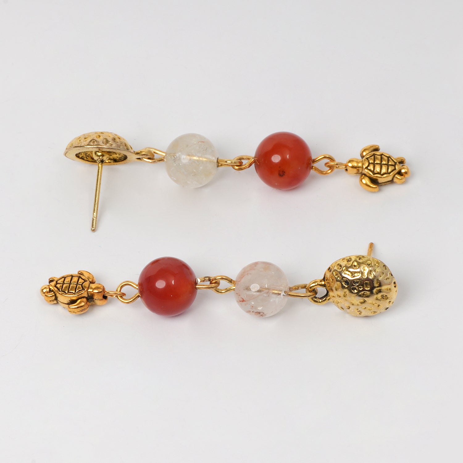 Eykaa CARNELIAN CITRINE EARRINGS