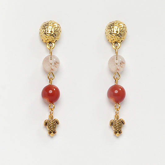 Eykaa CARNELIAN CITRINE EARRINGS