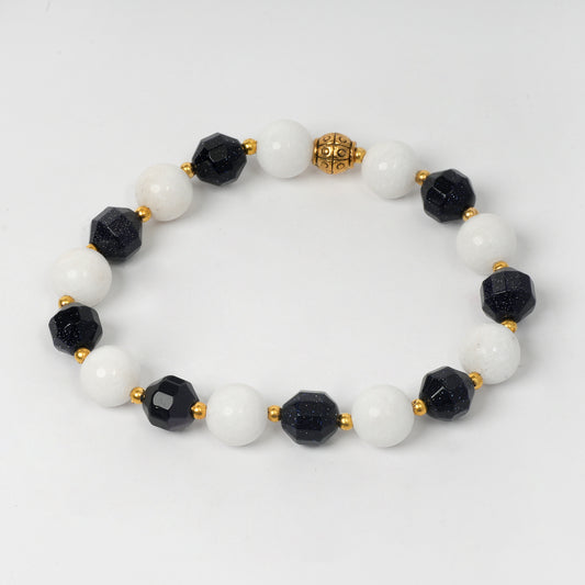 EYKAA MARBLE AND BLUE STONE BRACELET